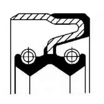 Bague d'étanchéité, boîte de transfert CORTECO