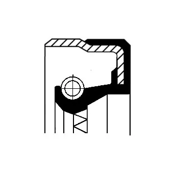 Bague d'étanchéité, moyeu de roue CORTECO