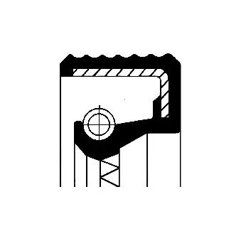 Bague d'étanchéité, moyeu de roue CORTECO 12011073B