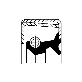 Bague d'étanchéité, moyeu de roue CORTECO 12011419B