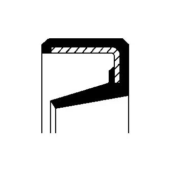 Bague d'étanchéité, moyeu de roue CORTECO