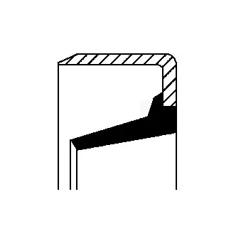 Bague d'étanchéité, moyeu de roue CORTECO