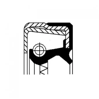 Bague d'étanchéité, moyeu de roue CORTECO