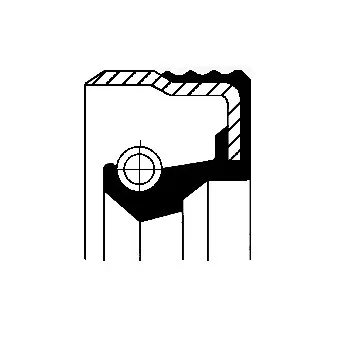 Bague d'étanchéité système SPI, pompe d'injection CORTECO