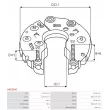Pont de diodes, alternateur AS-PL ARC0048 - Visuel 3
