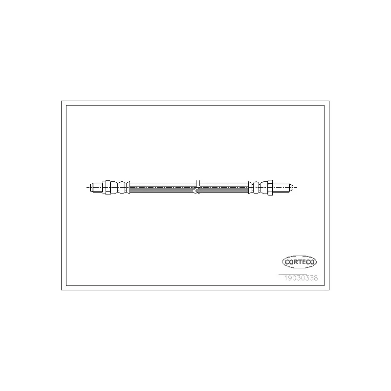 Flexible de frein CORTECO 19030338
