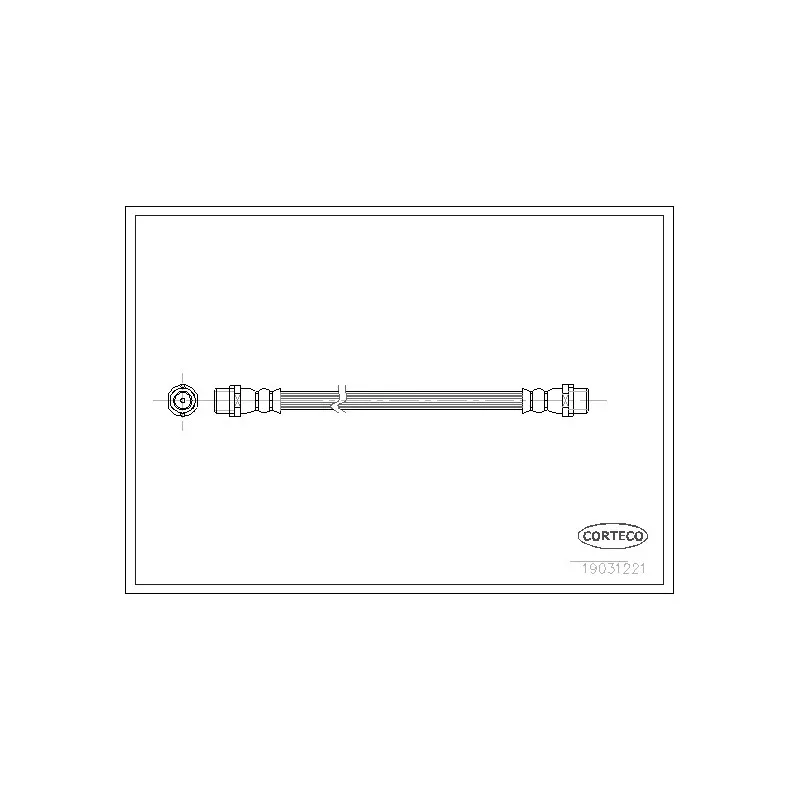 Flexible de frein CORTECO 19031221