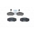 Jeu de 4 plaquettes de frein arrière BOSCH 0 986 494 391 - Visuel 3