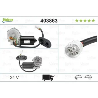 Moteur d'essuie-glace VALEO 403863