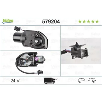 Moteur d'essuie-glace VALEO 579204
