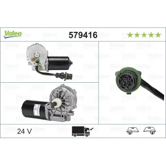 Moteur d'essuie-glace VALEO 579416
