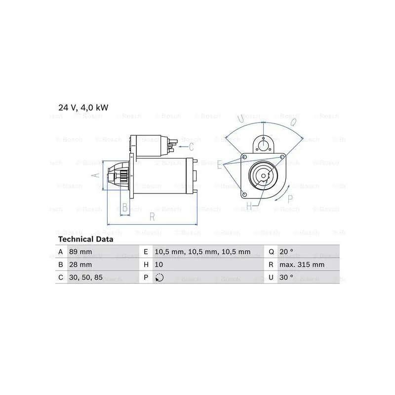 Démarreur BOSCH 0 986 023 210