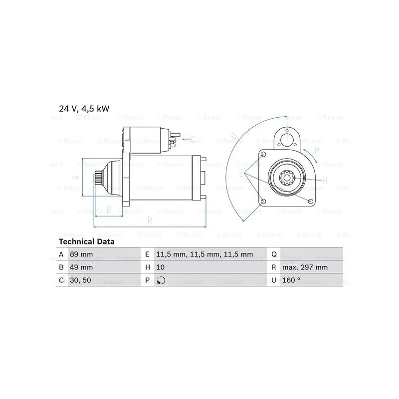 Démarreur BOSCH 0 986 022 940