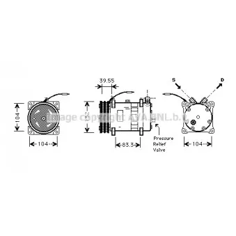 Compresseur, climatisation AVA QUALITY COOLING