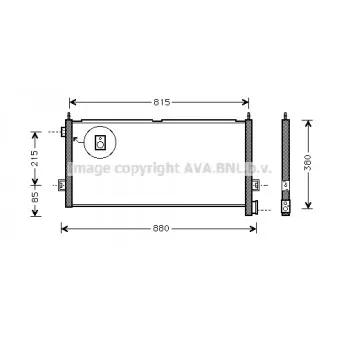 Condenseur, climatisation AVA QUALITY COOLING