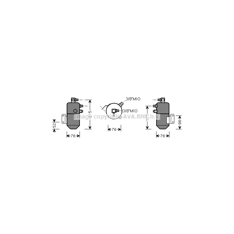 Filtre déshydratant, climatisation AVA QUALITY COOLING VLD031