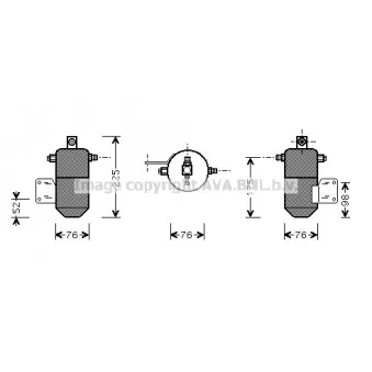 Filtre déshydratant, climatisation AVA QUALITY COOLING