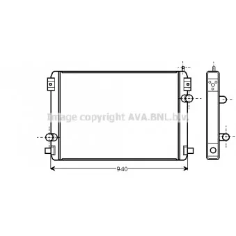 Radiateur, refroidissement du moteur AVA QUALITY COOLING