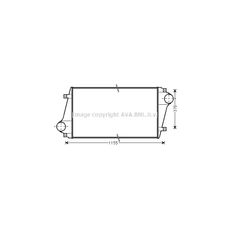 Intercooler, échangeur AVA QUALITY COOLING VL4049