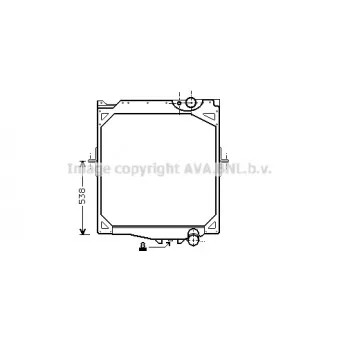 Radiateur, refroidissement du moteur AVA QUALITY COOLING