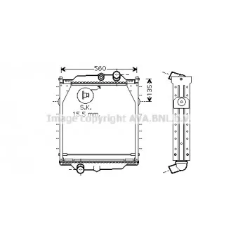 Radiateur, refroidissement du moteur AVA QUALITY COOLING