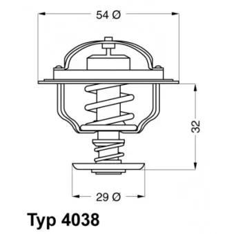 Thermostat d'eau WAHLER 4038.76D