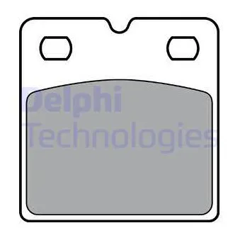 Jeu de 4 plaquettes de frein arrière DELPHI