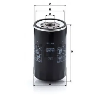 Filtre à huile MANN-FILTER