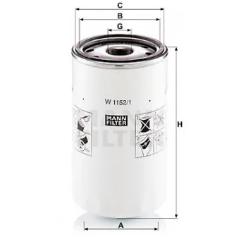 Filtre à huile MANN-FILTER