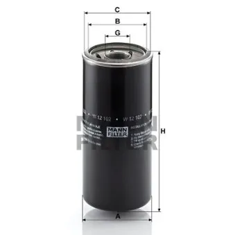 Filtre à huile MANN-FILTER
