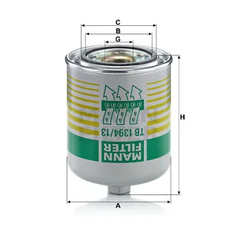 Cartouche de dessicateur, système d'air comprimé MANN-FILTER