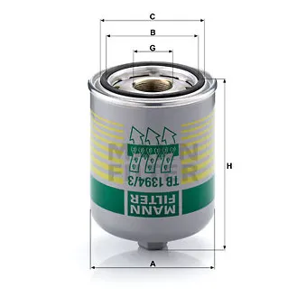 Cartouche de dessicateur, système d'air comprimé MANN-FILTER