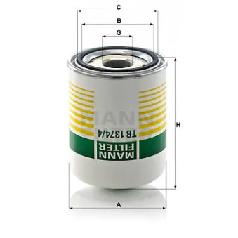 Cartouche de dessicateur, système d'air comprimé MANN-FILTER