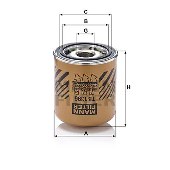 Cartouche de dessicateur, système d'air comprimé MANN-FILTER