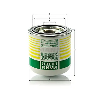 Cartouche de dessicateur, système d'air comprimé MANN-FILTER