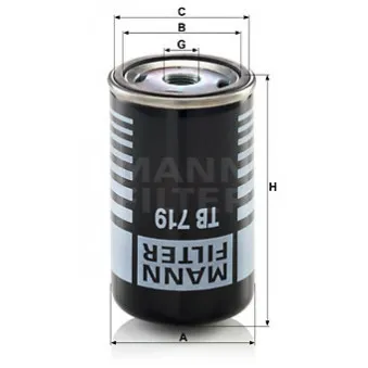 Cartouche de dessicateur, système d'air comprimé MANN-FILTER