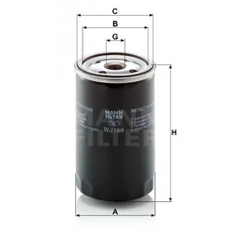 Filtre à huile MANN-FILTER