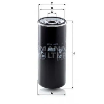 Filtre à carburant MANN-FILTER