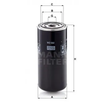 Filtre à huile MANN-FILTER