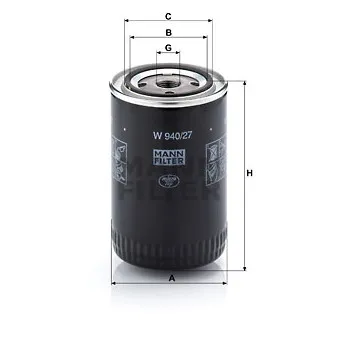 Filtre à huile MANN-FILTER