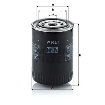 Filtre à huile MANN-FILTER