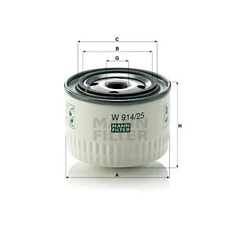 Filtre hydraulique, boîte automatique MANN-FILTER