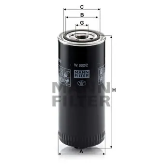 Filtre à huile MANN-FILTER