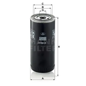 Filtre à huile MANN-FILTER