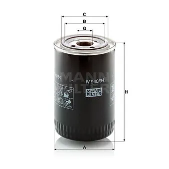 Filtre à huile MANN-FILTER