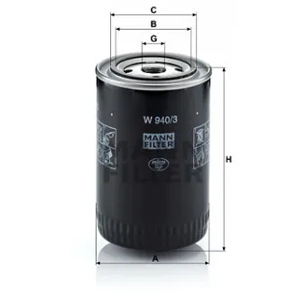 Filtre à huile MANN-FILTER