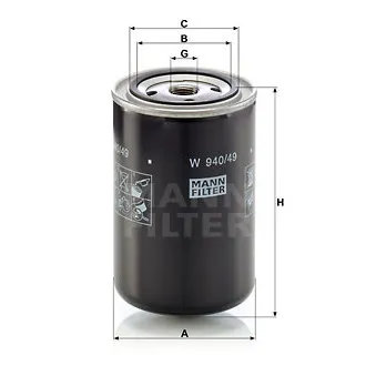 Filtre à huile MANN-FILTER