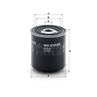 Filtre à carburant MANN-FILTER