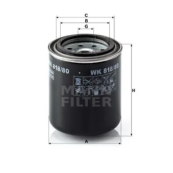 Filtre à carburant MANN-FILTER
