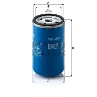 Filtre à carburant MANN-FILTER